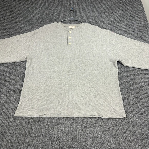 J.Crew Other - J Crew Oarsman Thermal Shirt Mens XL Gray Long Sleeve Hensley Waffle Knit Cotton